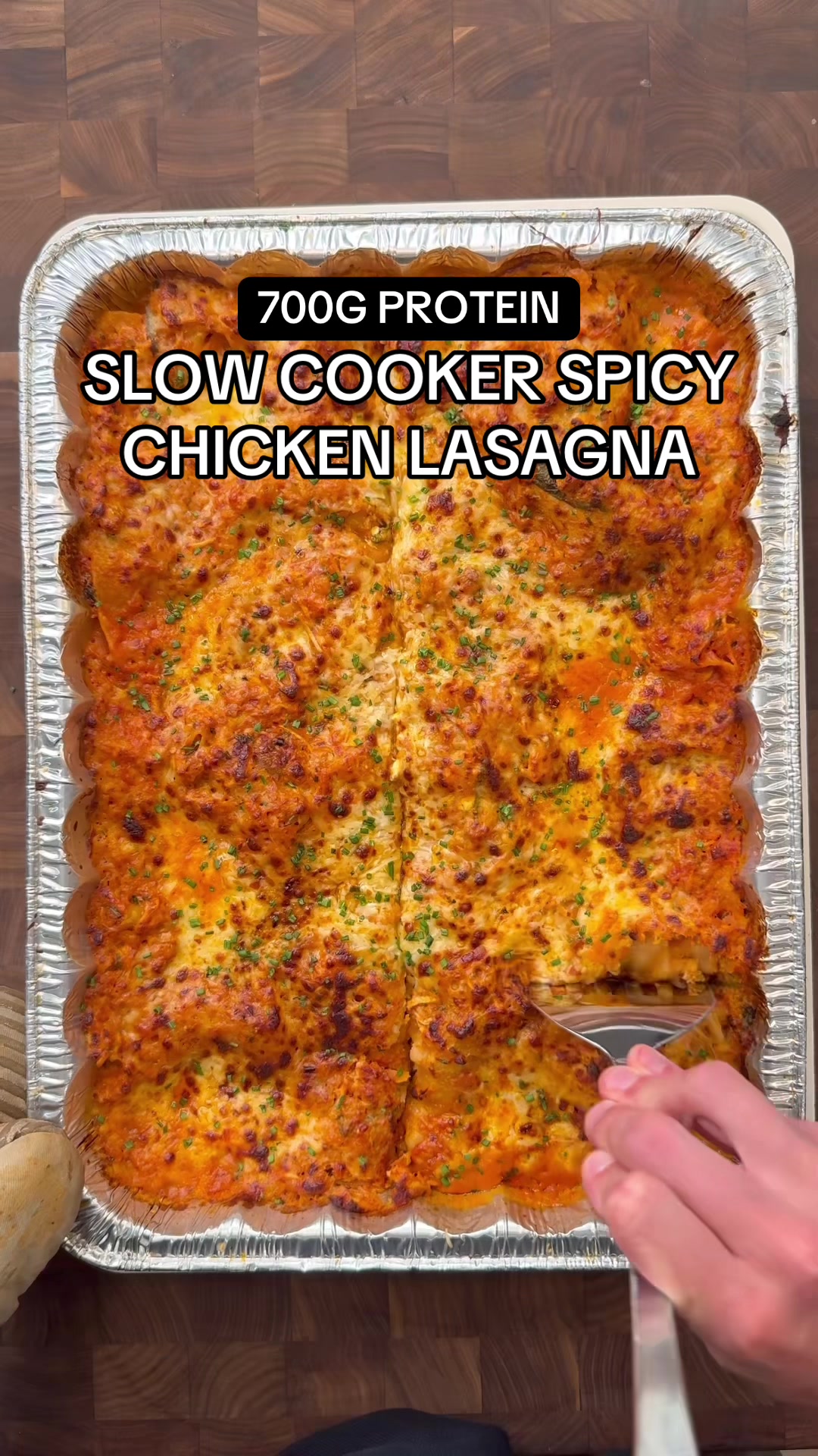 Slow Cooked Spicy Chicken Lasagna