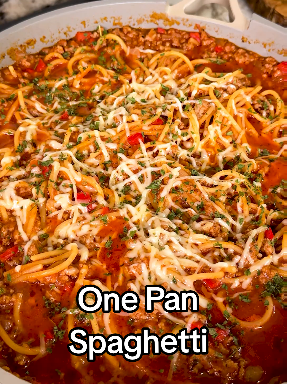 One Pan High Protein Spaghetti