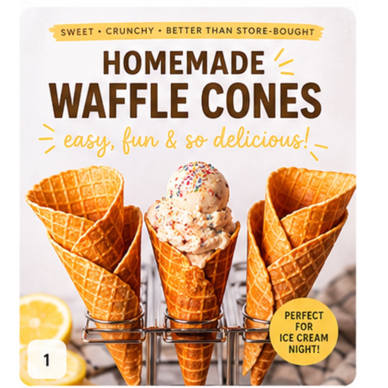Homemade Waffle Cones