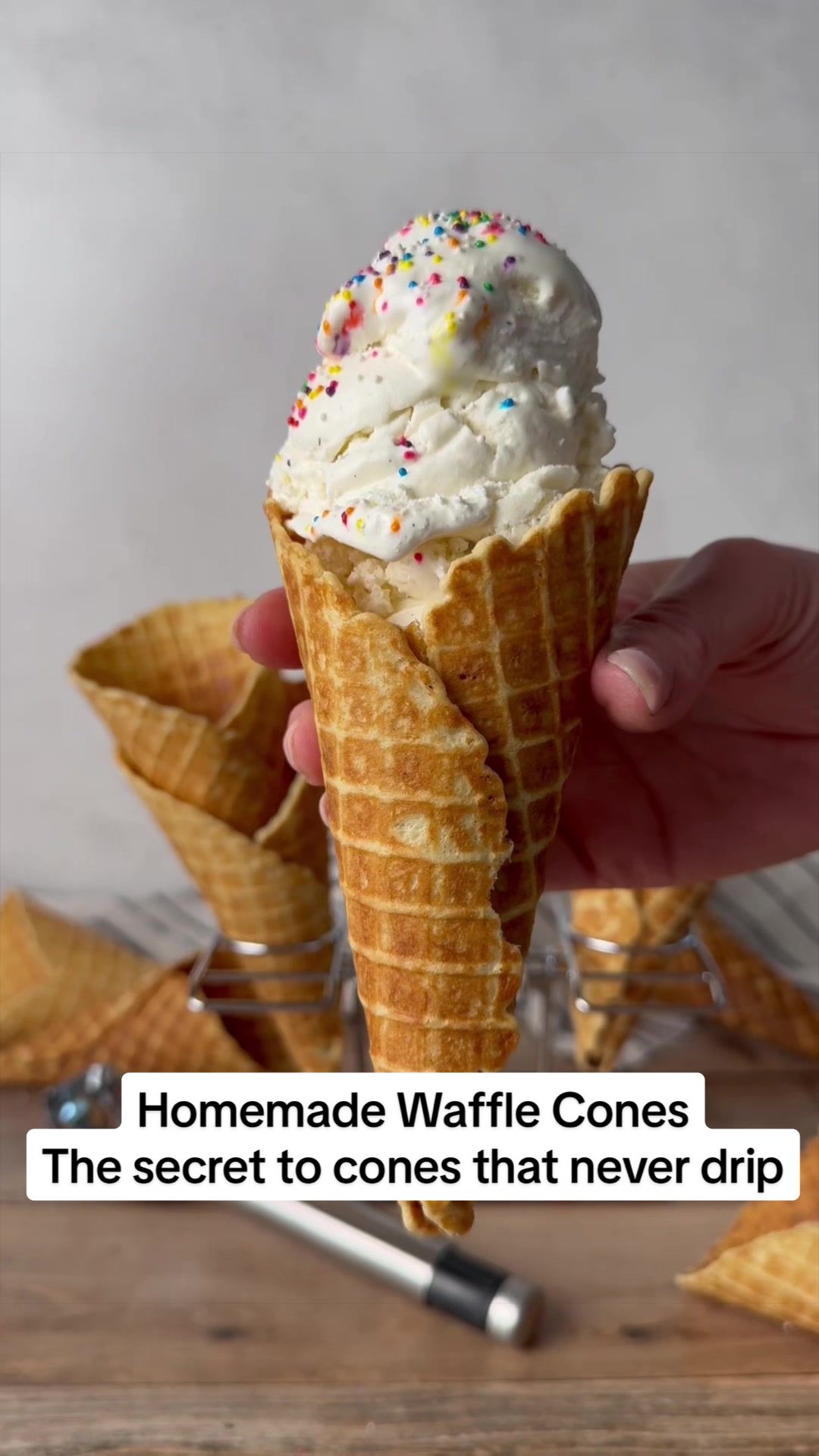 Homemade Waffle Cones