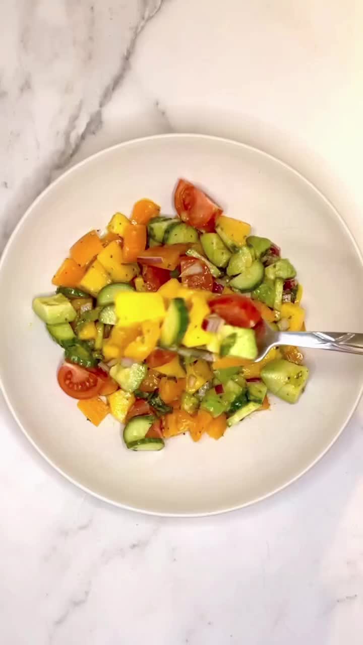 Mango Salad with Mango Habanero Dressing