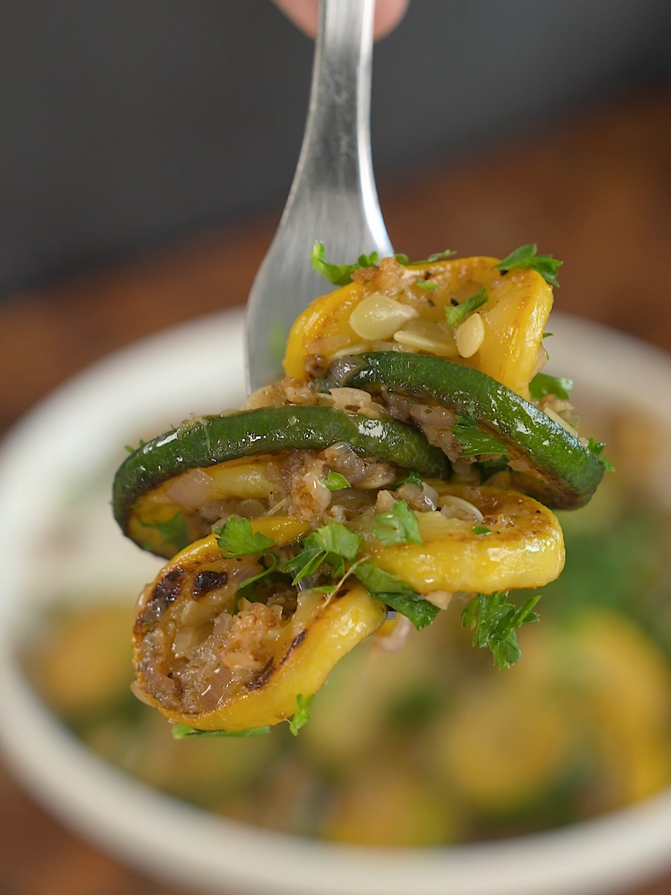 Savory Zucchini and Summer Squash Skillet